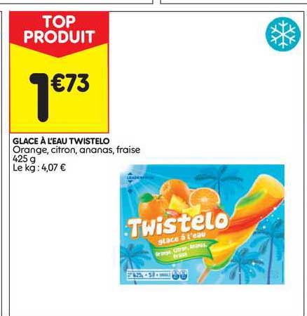 glace à l'eau twistelo