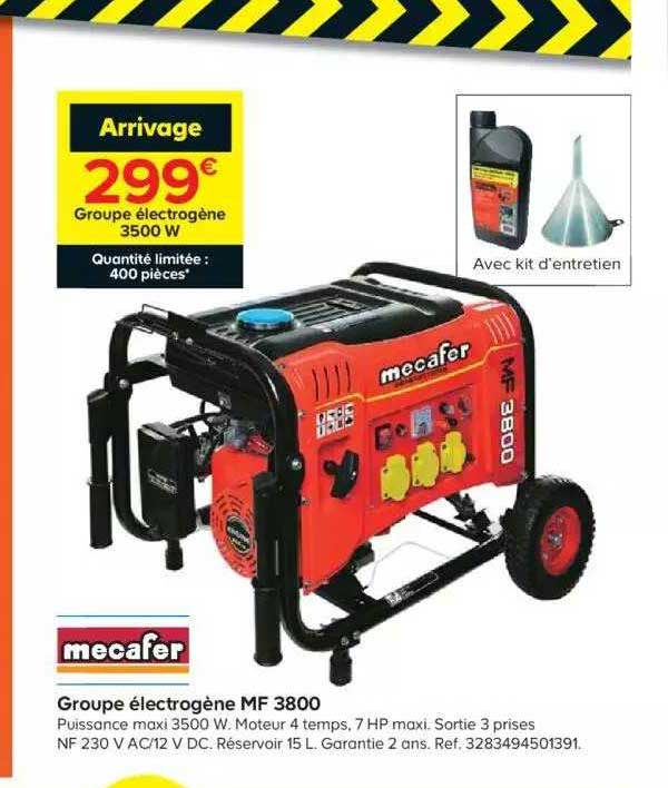 groupe électrogène mf 3800 mecafer
