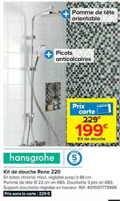 Kit De Douche Reno 220 Hansgrohe