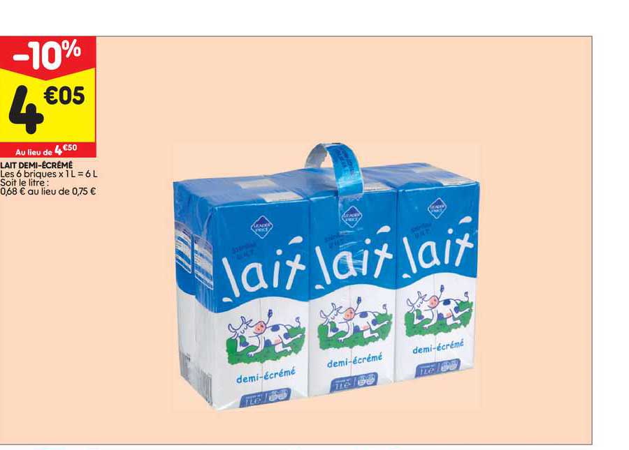 lait demi-écrémé