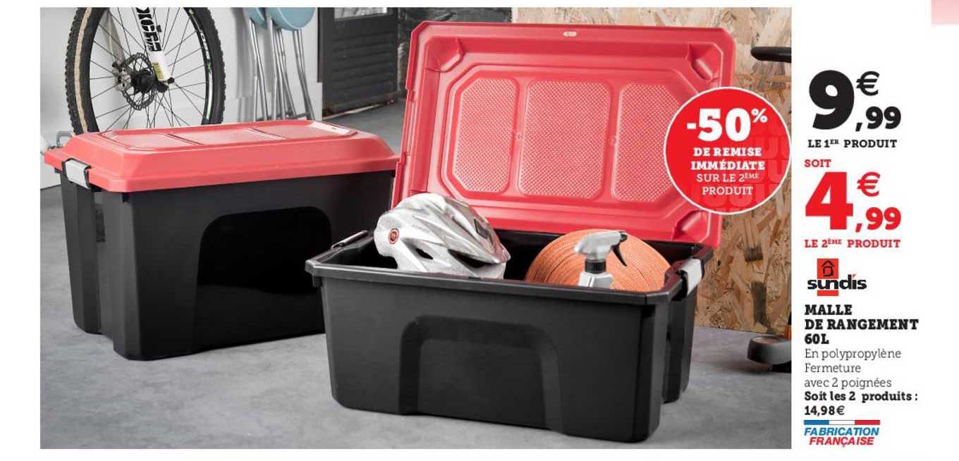 Malle De Rangement 60 L Sundis