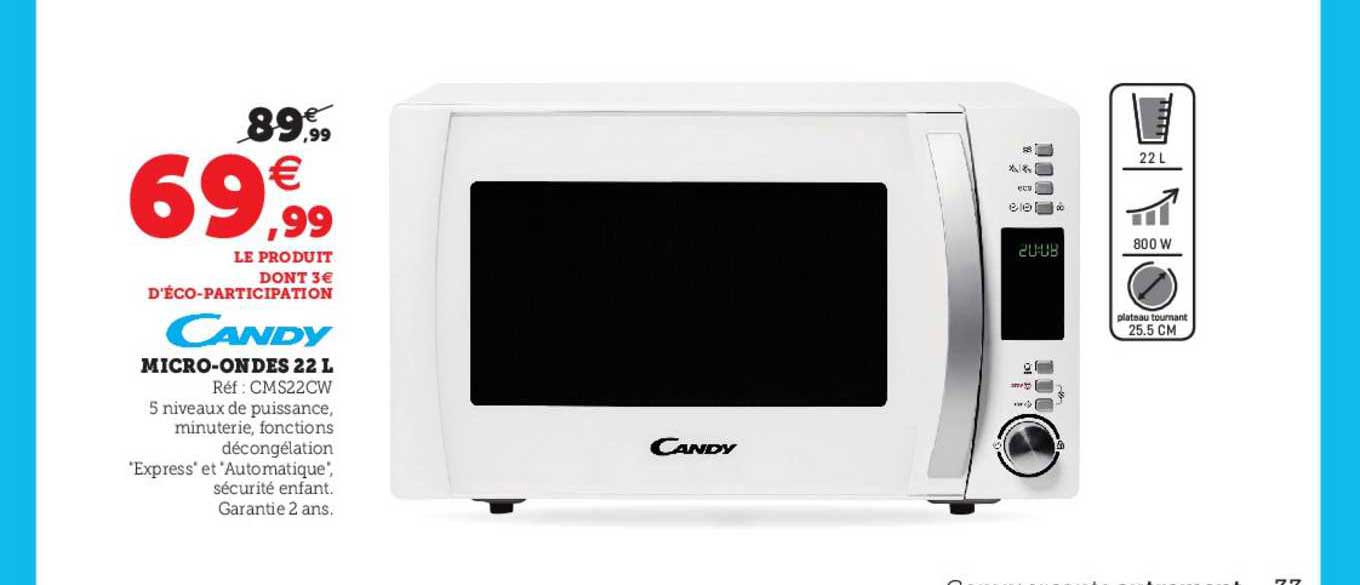 Micro-ondes 22 L Candy