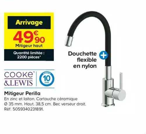 mitigeur perilla cooke & lewis