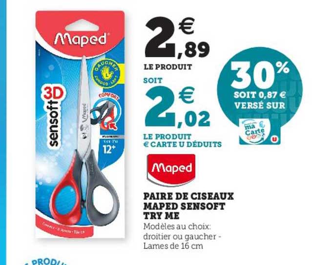 paire de ciseaux maped sensoft try me