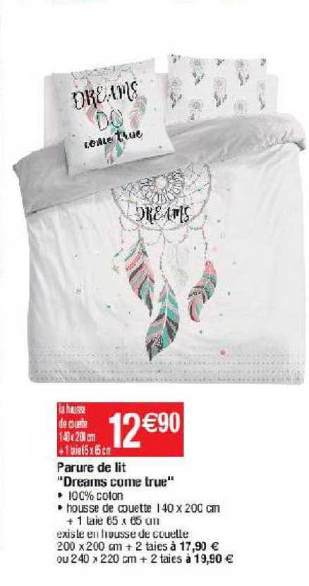 parure de lit "dreams come true"