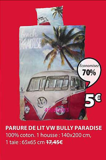 parure de lit vw bully paradise