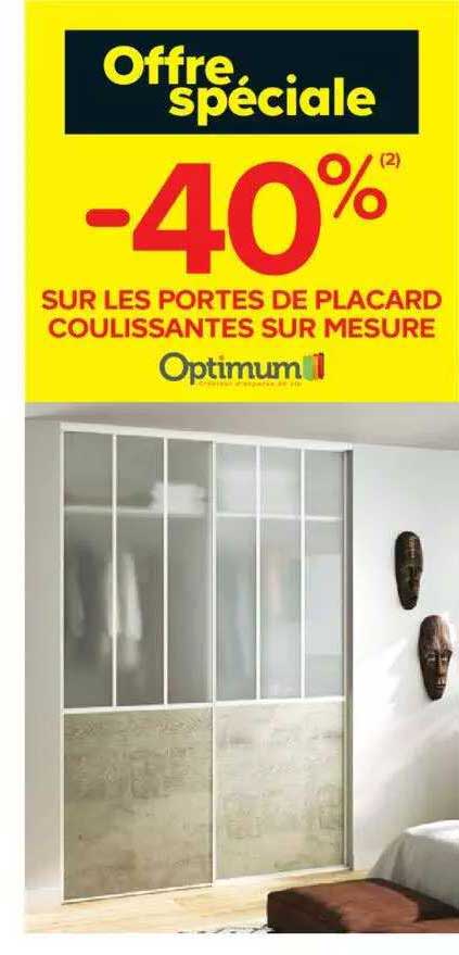 portes de placard coulissantes sur mesure optimum
