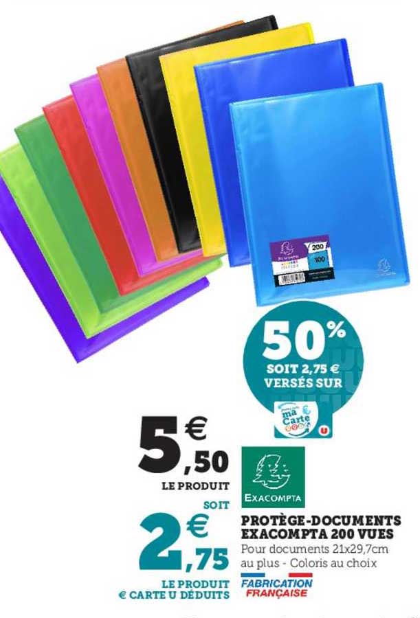 protège-documents exacompta 200 vues