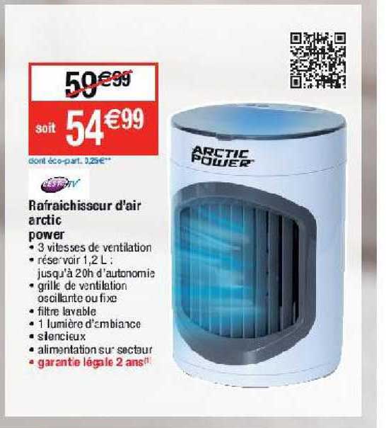 rafraichisseur d'air arctic power