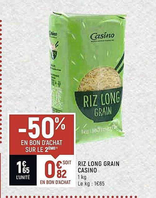 Riz Long Grain Casino