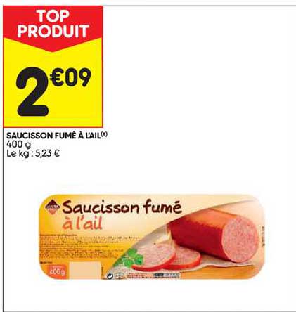 Saucisson Fumé à L'ail