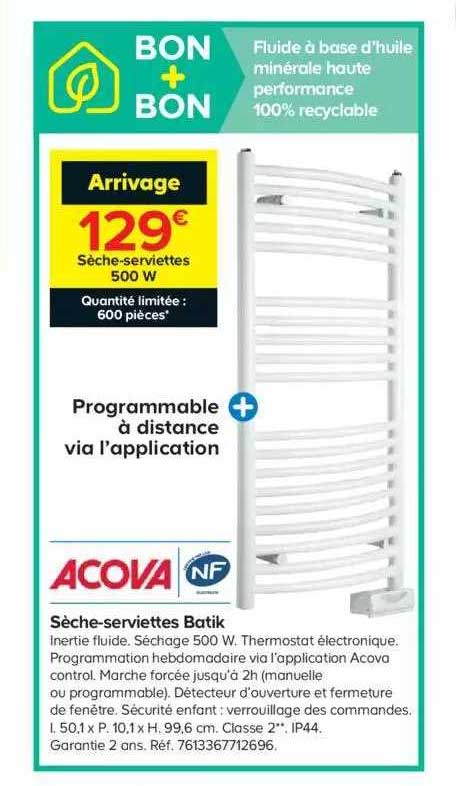 sèche-serviettes batik acova