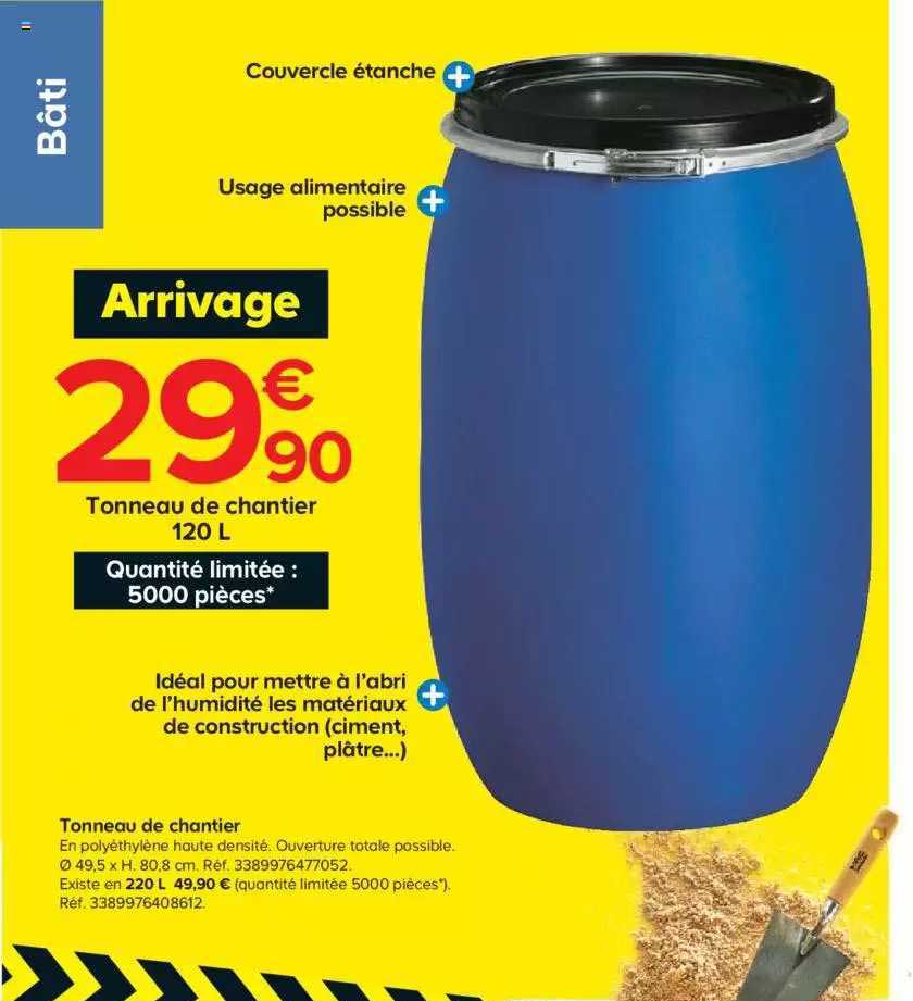 tonneau de chantier