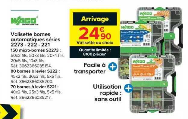 valisette bornes automatique séries wago