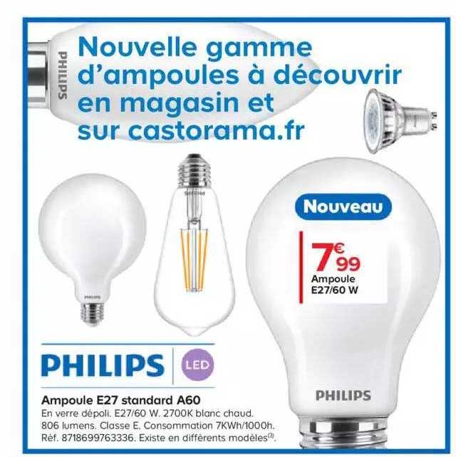 ampoule e27 standard a60 philips
