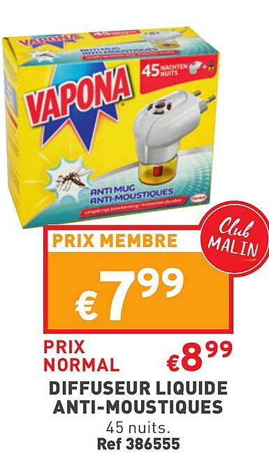 diffuseur liquide anti-moustiques