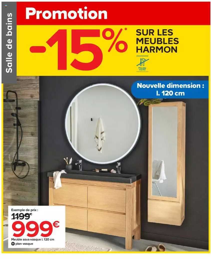 meuble sous-vasque l. 120 cm