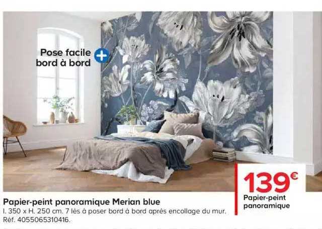 papier-peint panoramique merian blue