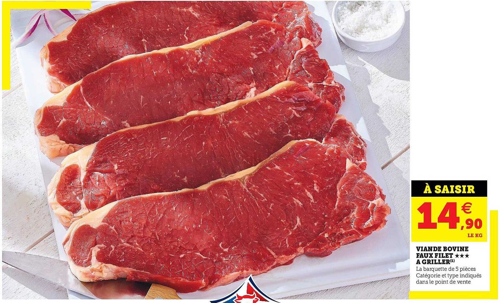 Viande Bovine Faux Filet***à Griller