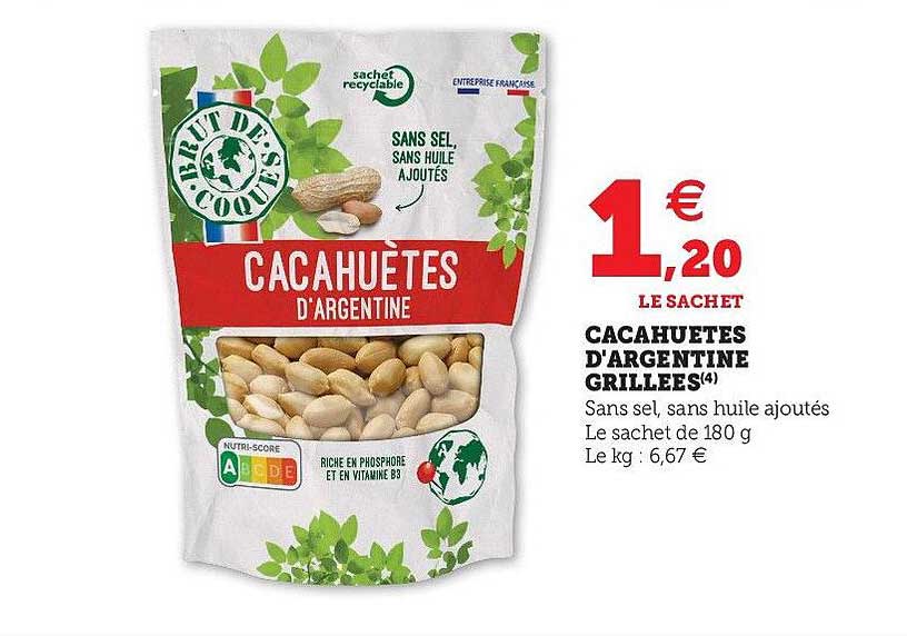 cacahuètes d'argentine grillées