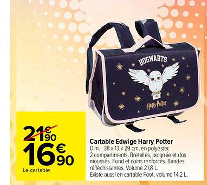 cartable edwige harry potter