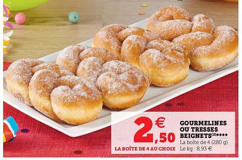 gourmelines ou tresses beignets