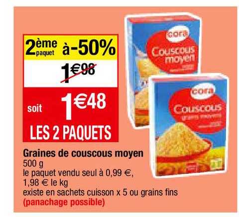 Graines De Couscous Moyen Cora