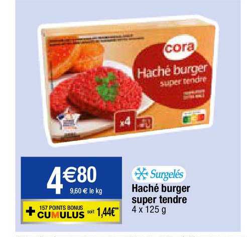 Haché Burger Super Tendre Cora
