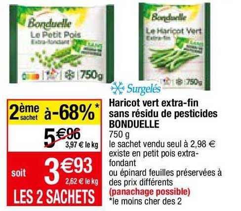 Haricots Vert Extra-fin Sans Résidu De Pesticides Bonduelle