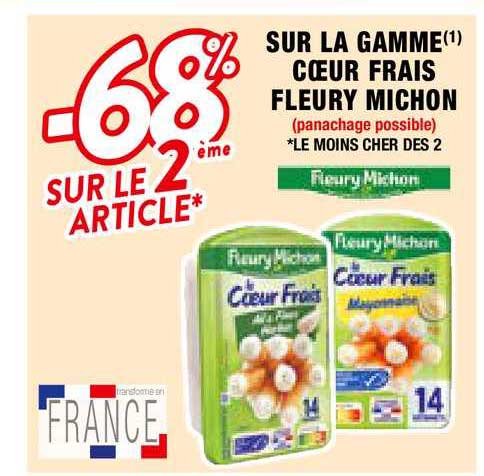 la gamme cœur frais fleury michon