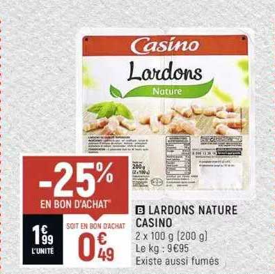 Lardons Nature Casino