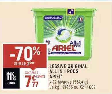 lessive original all in 1 pods ariel