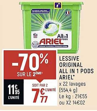 lessive original all in 1 pods ariel
