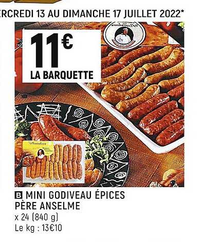 mini godiveau épices père anselme