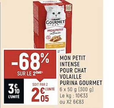 mon petit intense pour chat volaille purina gourmet