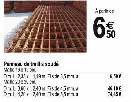 Panneau De Treillis Soudé