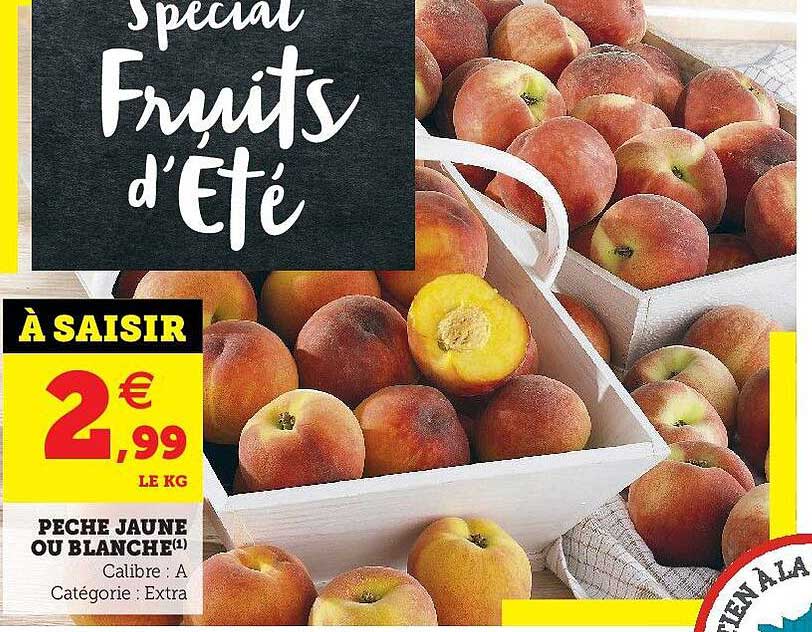 Pêche Jaune Ou Blanche