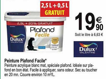 peinture plafond faciel dulux