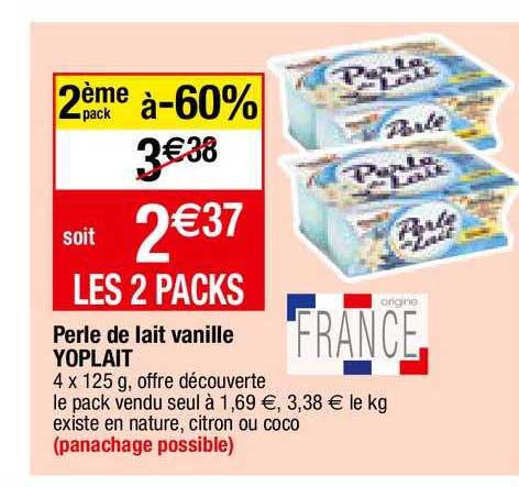 Perle De Lait Vanille Yoplait