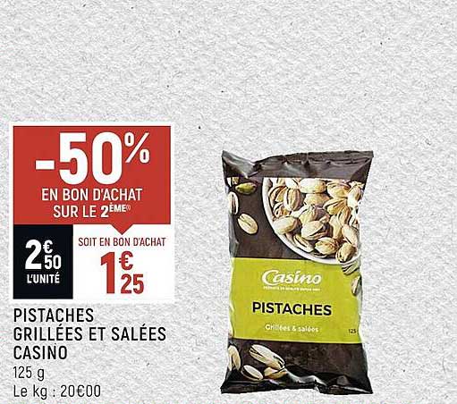 Pistaches Grillées Et Salées Casino