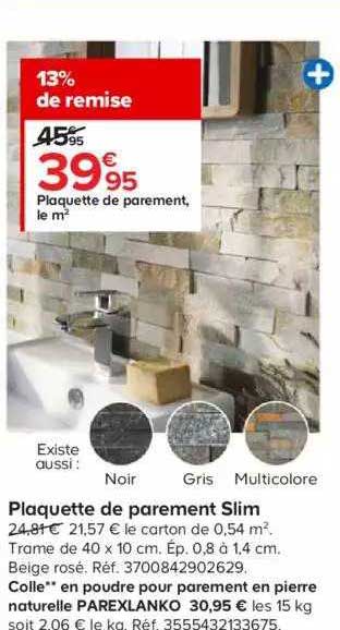 Plaquette De Parement Slim