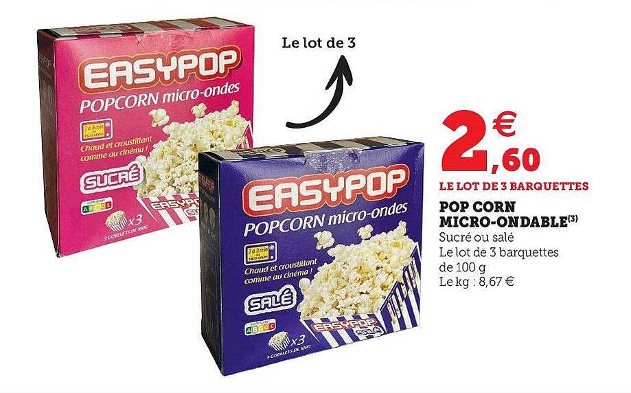 pop corn micro-ondable easypop
