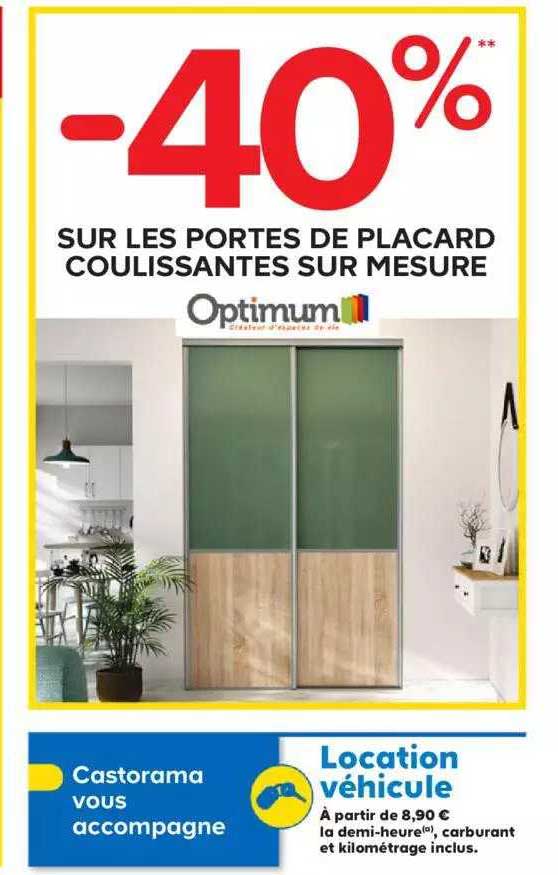 portes de placard coulissantes sur mesure optimum