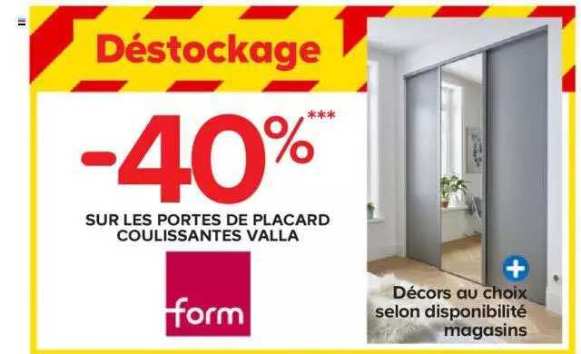 portes de placard coulissantes valla form