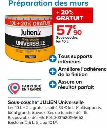 sous-couche 10l  julien universelle