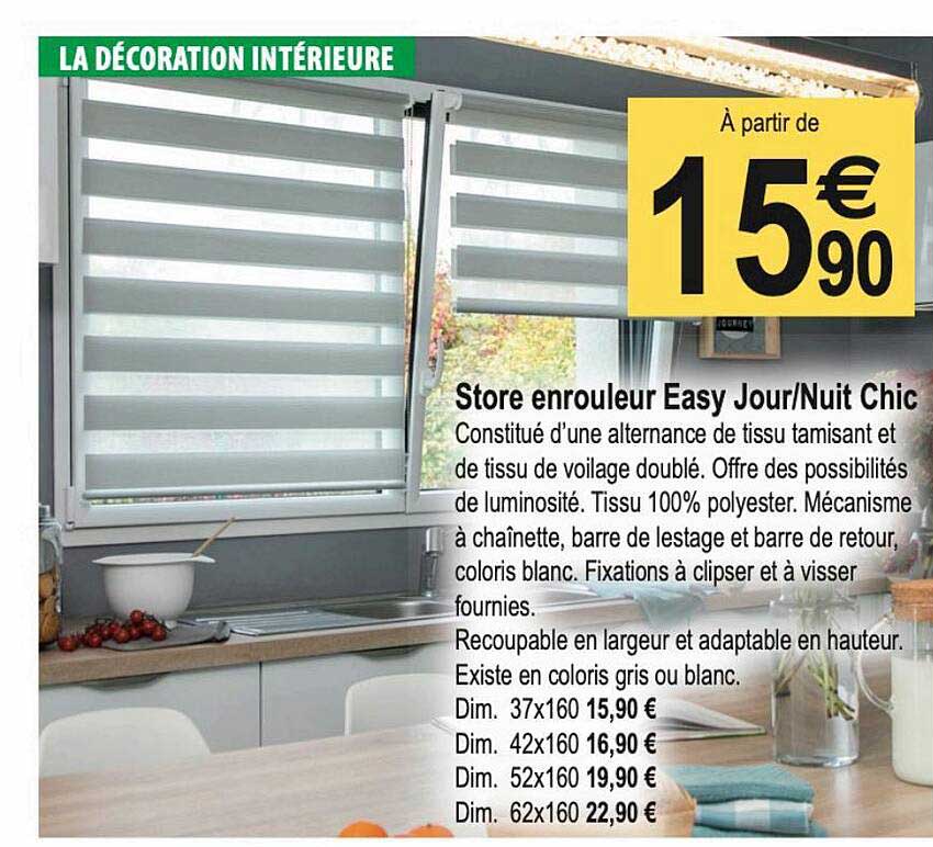 Store Enrouleur Easy Jour-nuit Chic