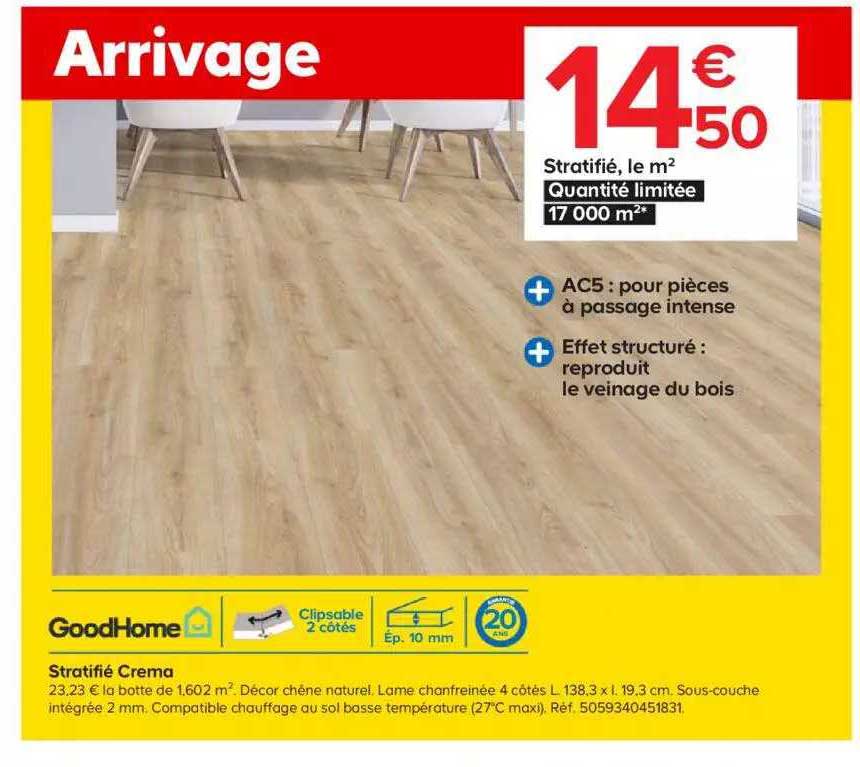 stratifié crema goodhome
