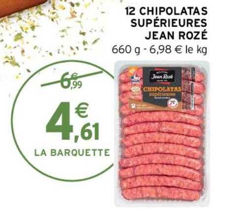 12 chipolatas supérieures jean rozé
