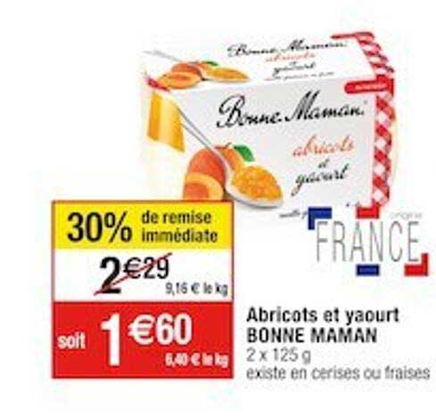 Abricots Et Yaourt Bonne Maman