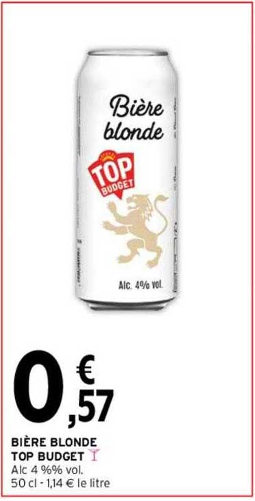 Bière Blonde Top Budget